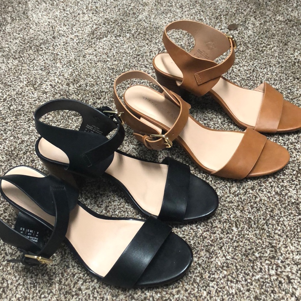 Kelly & Katie Heel-  Black & Tan